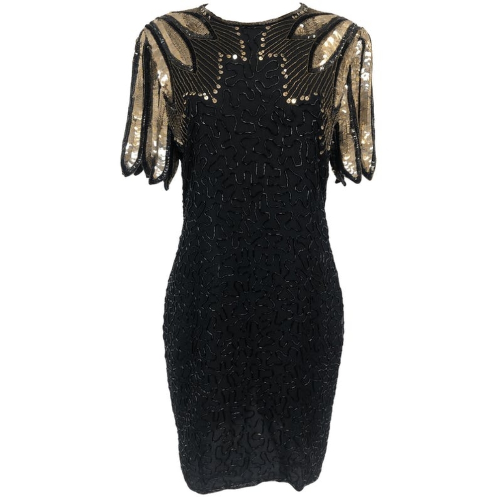 🖤 Vintage Black Sequin Dress 🖤